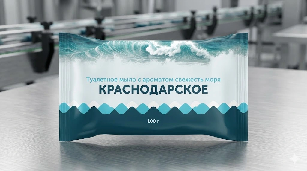 Туалетное мыло «Краснодарское» свежесть моря 100 г