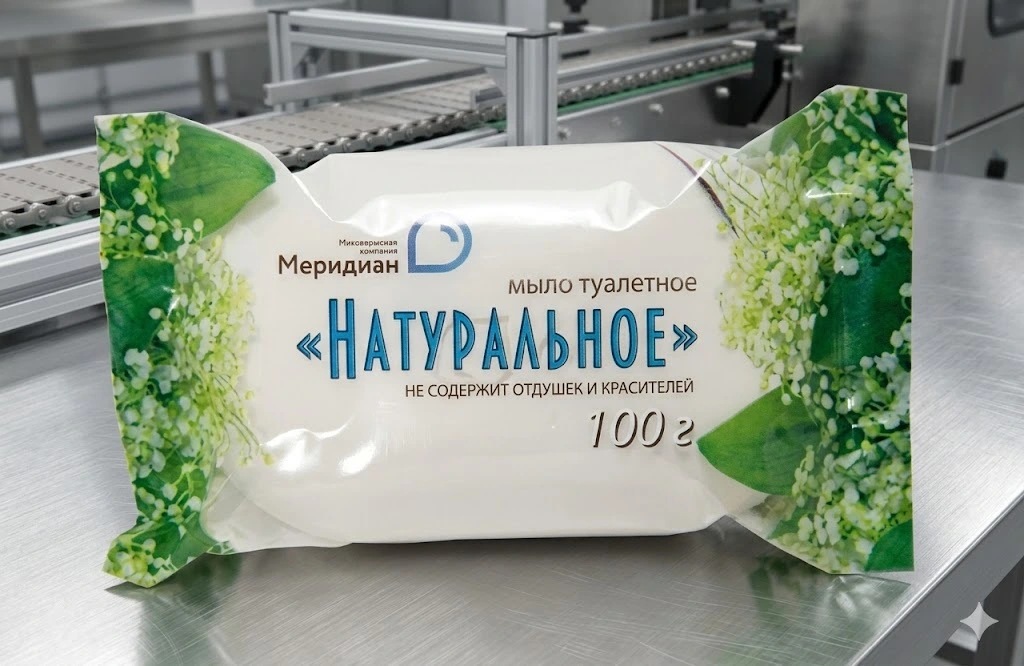 Туалетное мыло «Натуральное» без отдушек и красителей 100 г